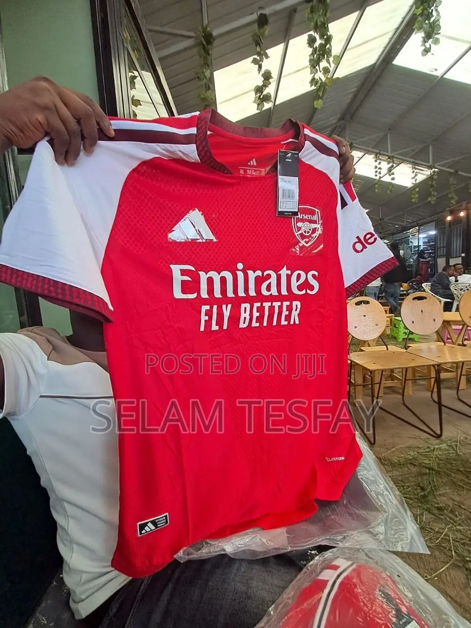 Red Maliya Football Jersey