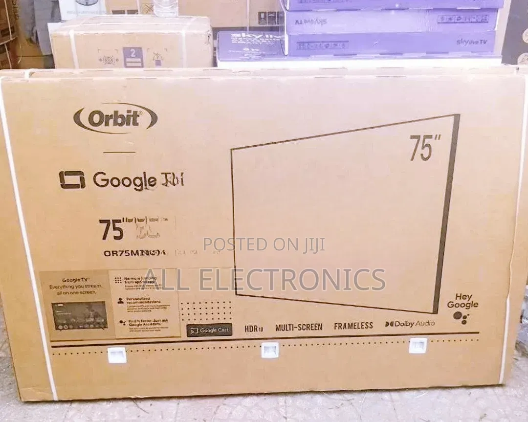 75+inch Orbit Frameless Screen New 2026 Model Google TV