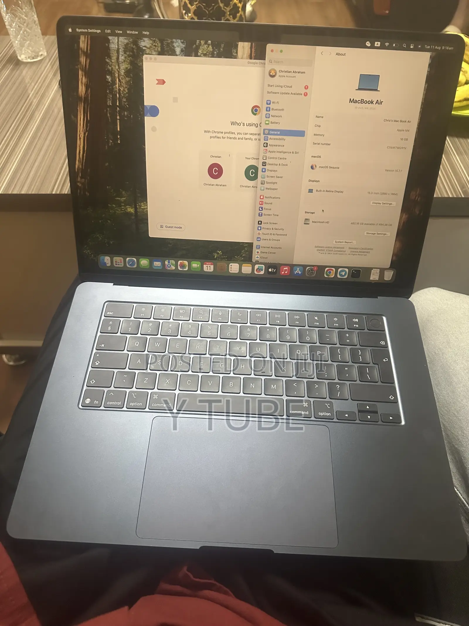 New Laptop Apple MacBook Air 2025 M4 16GB Apple M4 Pro SSHD+SSD 500GB