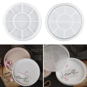 Round Divided Tray Silicone Mold