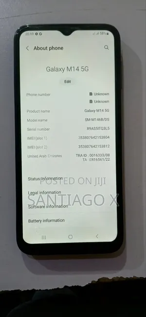 New Samsung Galaxy M14 4G 128 GB Black
