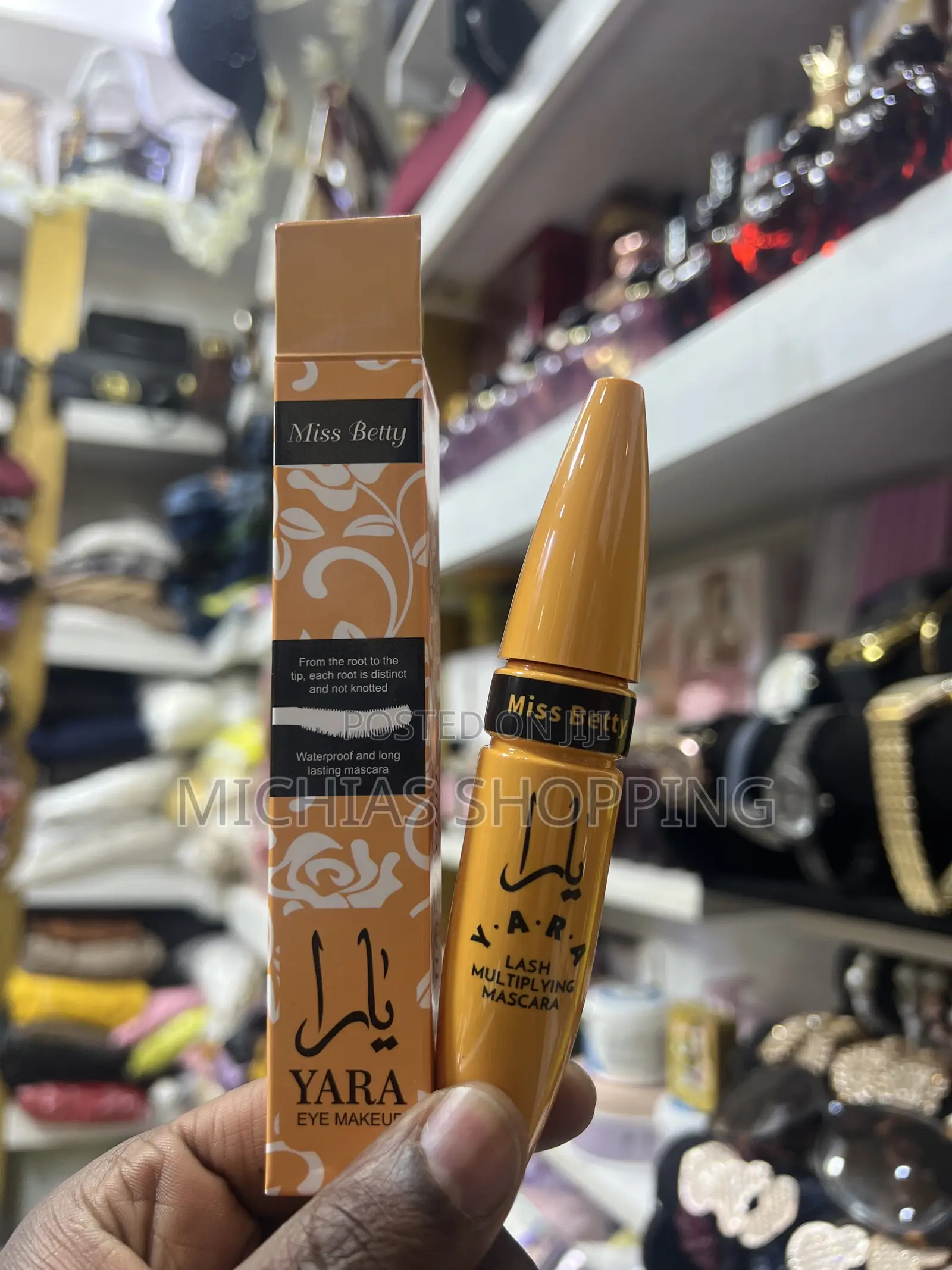 Yara Waterproof and Long Lasting Mascara Miss Betty