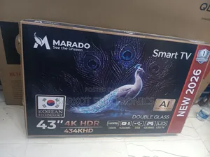 Maradoo Smart TV 43 Inch Andraid Doubel Gelass 2026 Quality Hifi Nw