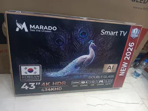 Maradoo Smart TV 43 Inch Andraid Doubel Gelass 2026 Quality Hifi Nw