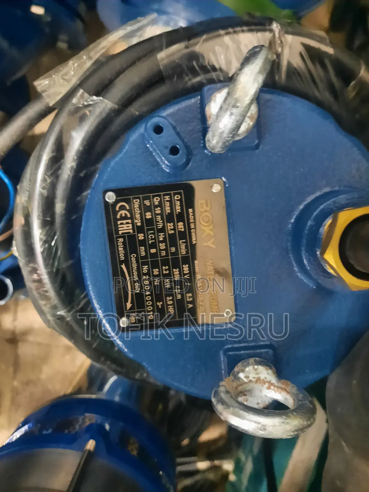 Dewatering Water Pump Boky Brand የቆሻሻ ውሀ እና የጭቃ ፓምፕ