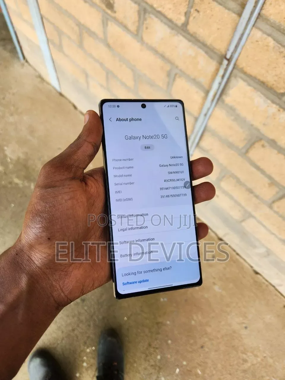 Samsung Galaxy Note 20 5G 128 GB Blue