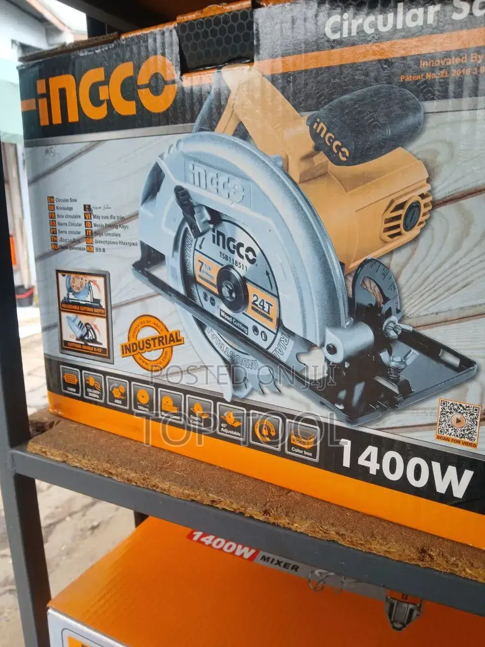 INGCO 1400W Industrial Circular Saw