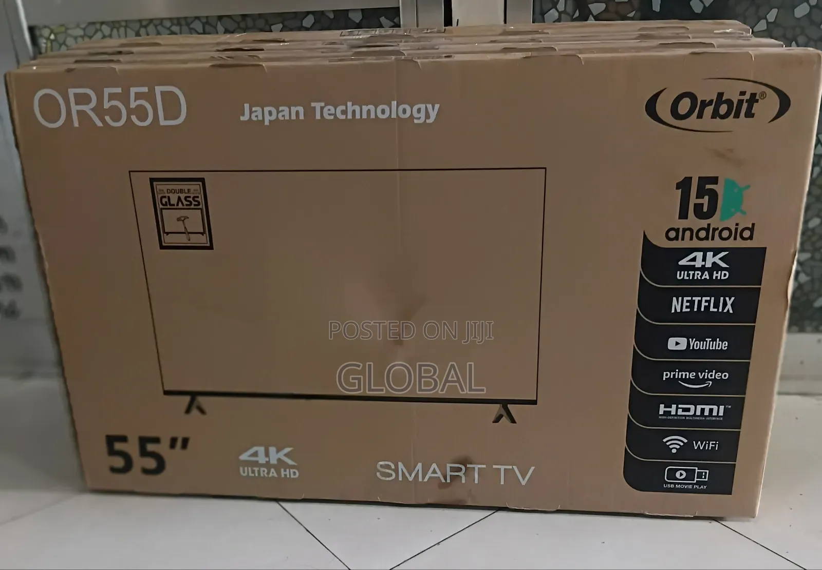 Orbit 55"inch Android Version 15 Ultra TV