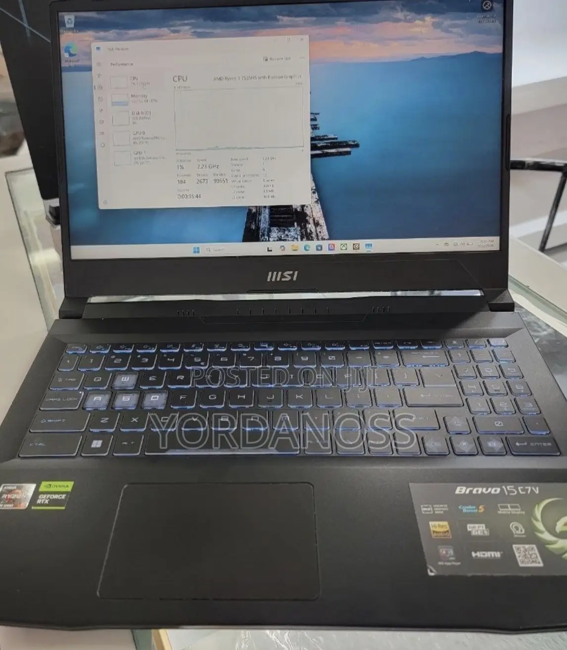 New Laptop MSI GF63 16GB AMD Ryzen 5 SSD 512GB