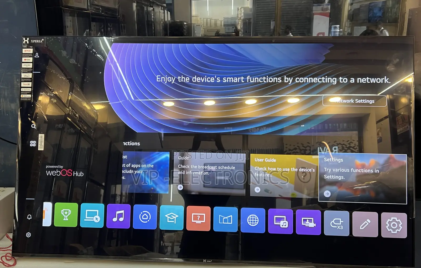 XPERIA 65 Inch TV QLED Smart TV – 65XR70 WebOS Hub