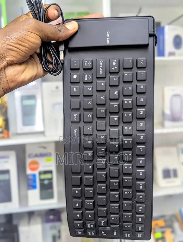 USB Flexible Silicone Wired Keyboard for PC, Lapto