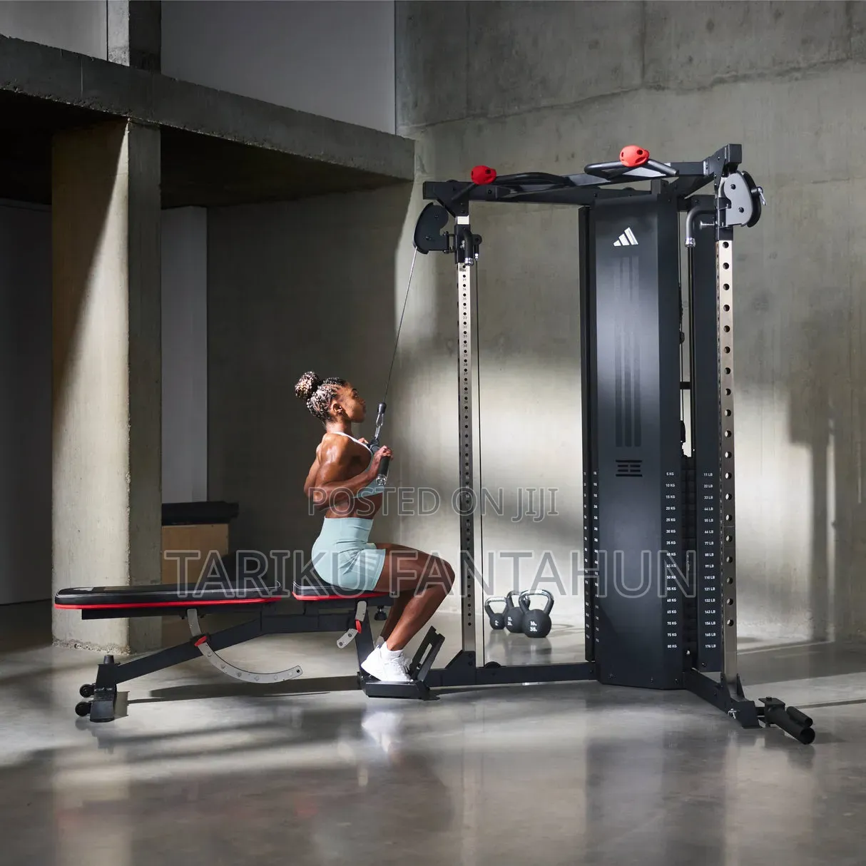 Cable Crossover Gym Station