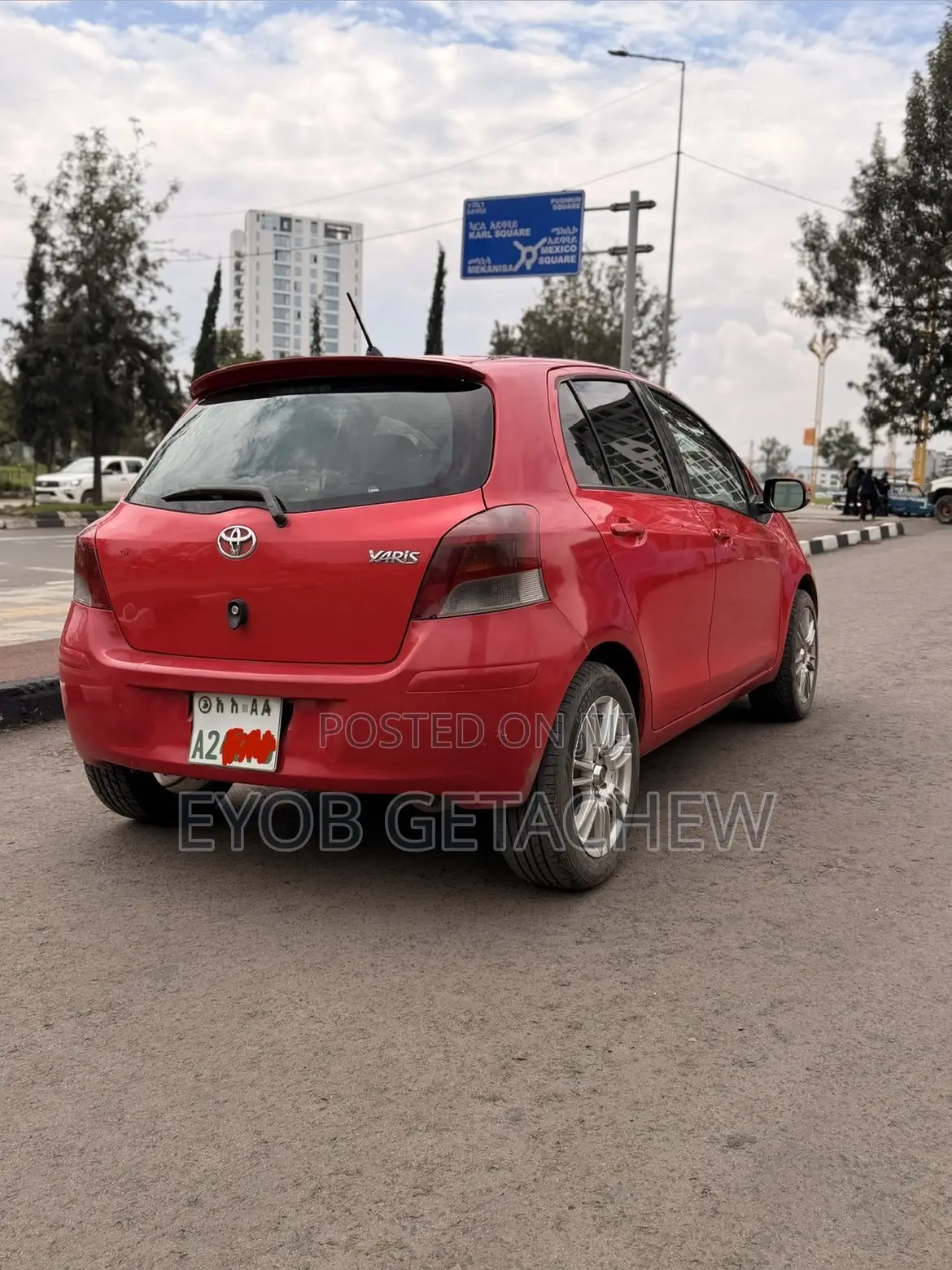 Toyota Yaris 2008 Red