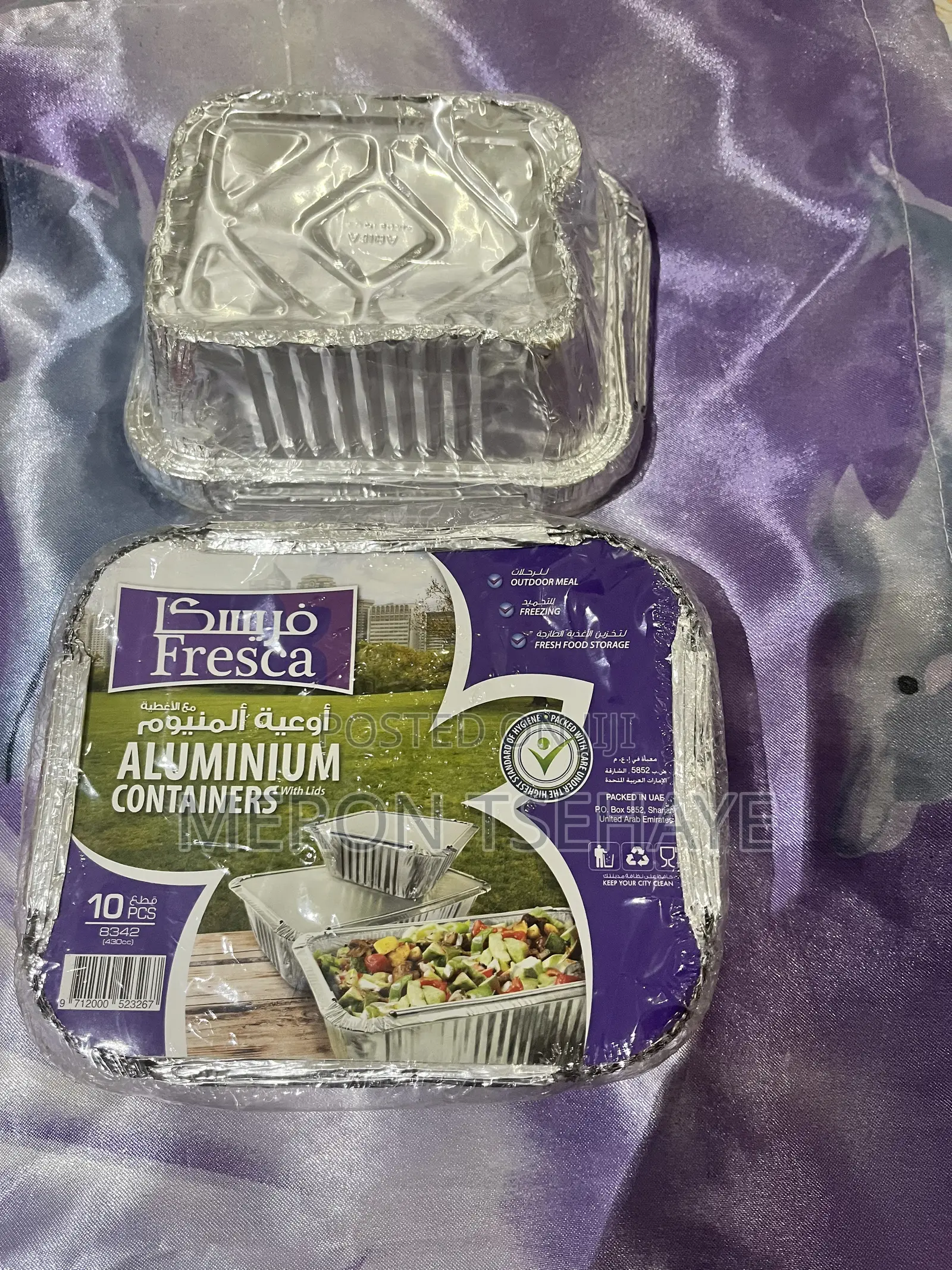 Aluminum Food Container 10 Pieces
