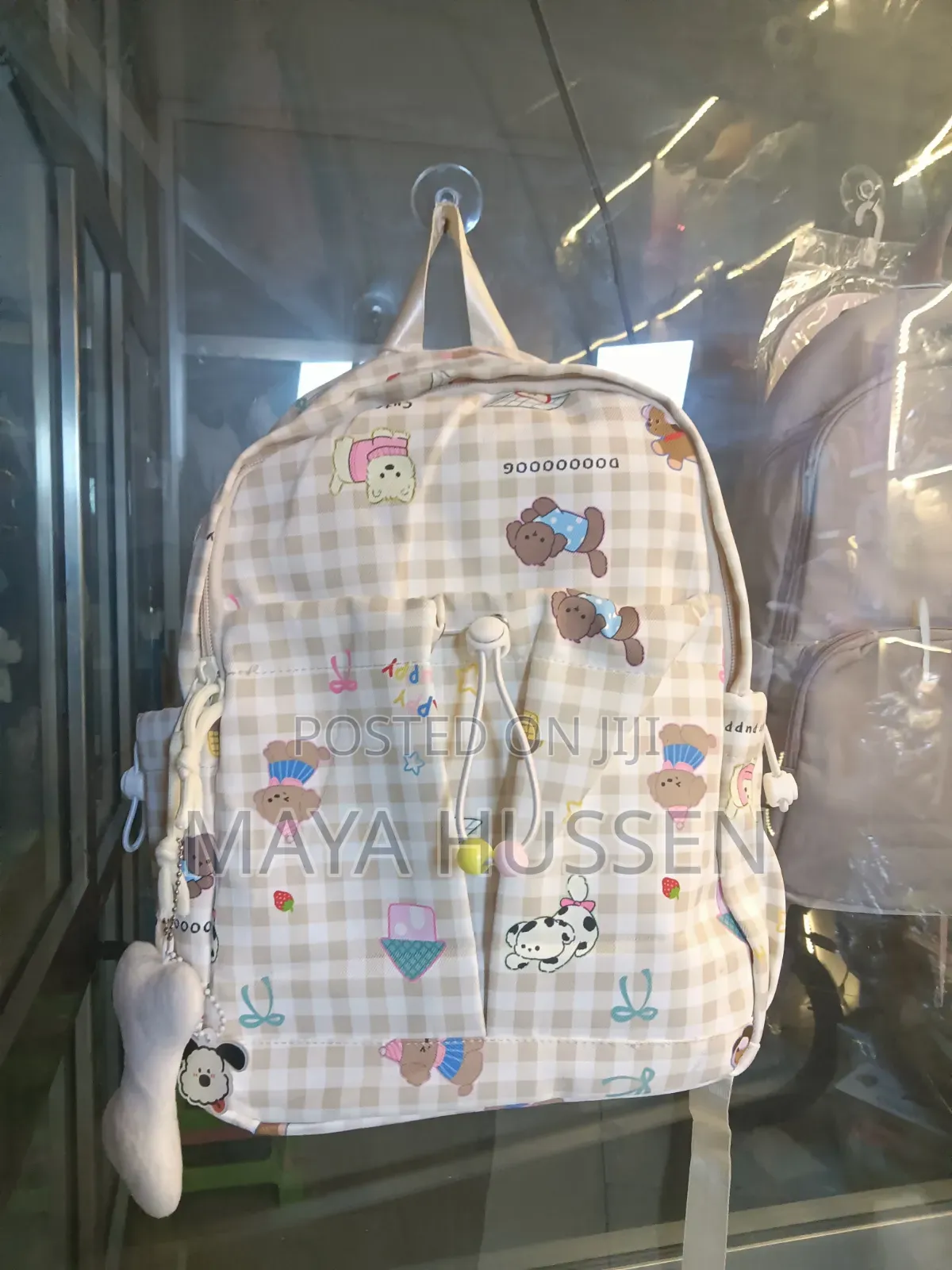 Korean Style Bear Pattern School Backpack