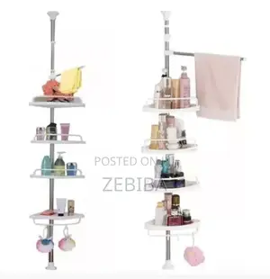 Adjustable Bathroom Corner Shelf a 4-Tier Adjustable Telescopic Corne