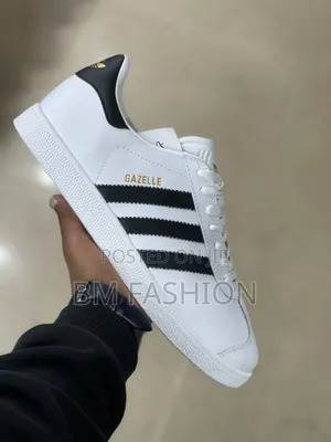 Adidas Gazelle Classic White Leather Shoes