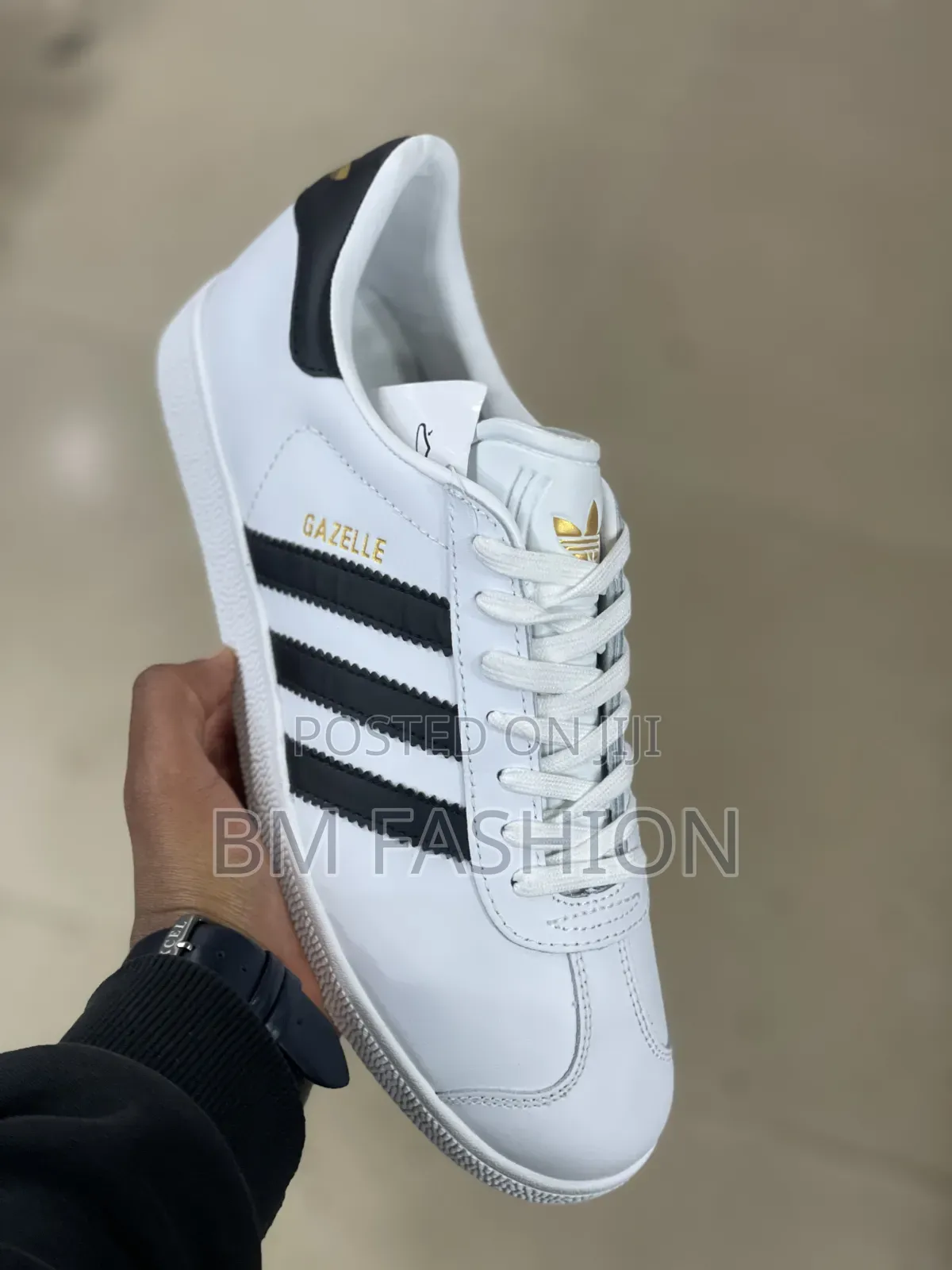 Adidas Gazelle Classic White Leather Shoes