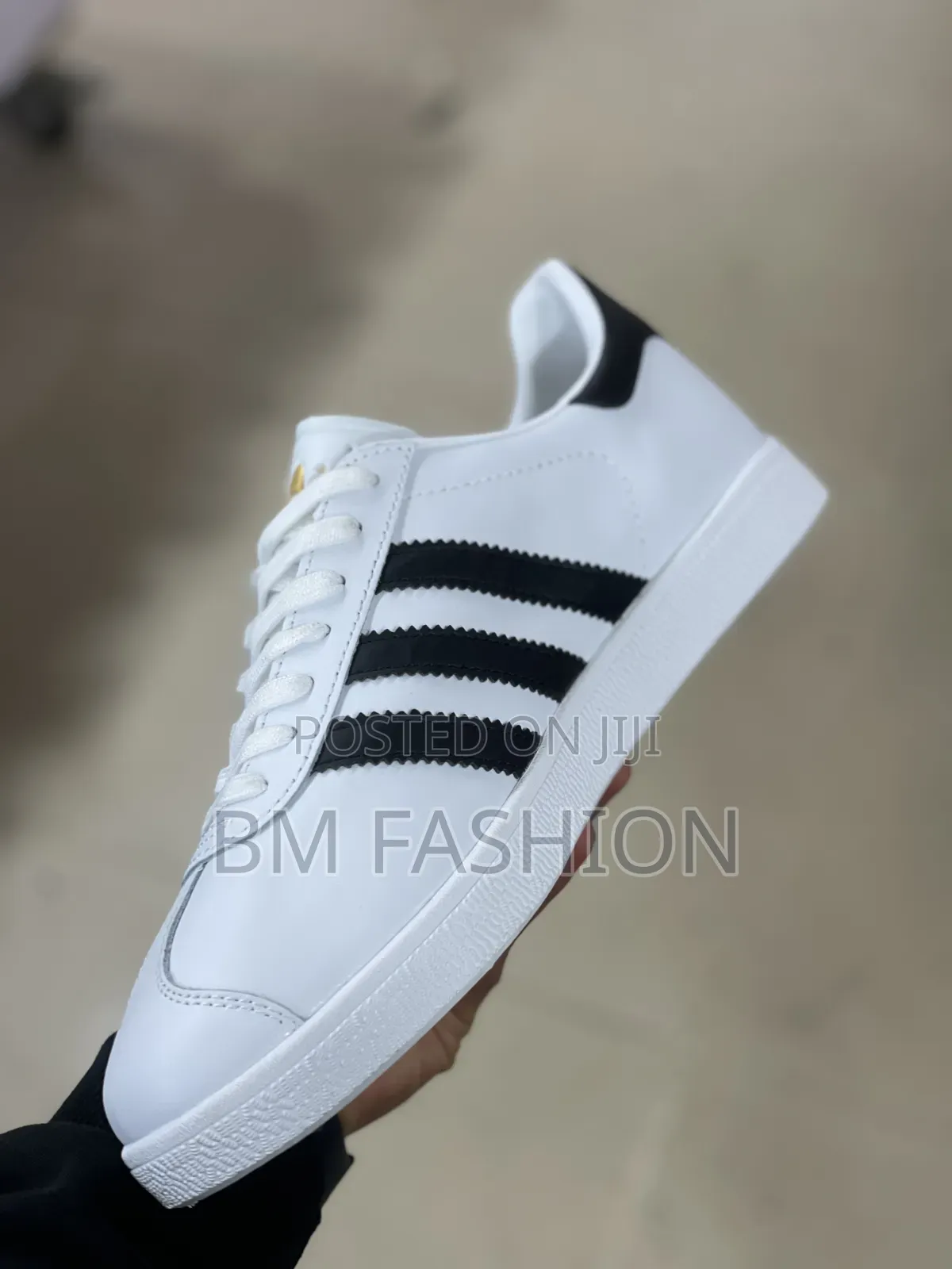 Adidas Gazelle Classic White Leather Shoes