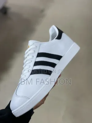Adidas Gazelle Classic White Leather Shoes