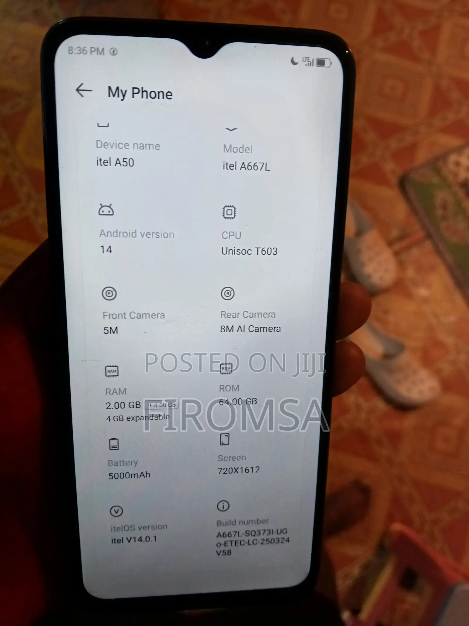Itel A50 128 GB Black