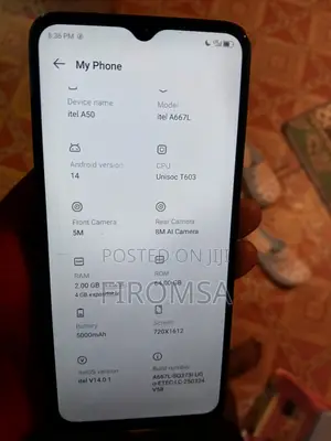 Itel A50 128 GB Black