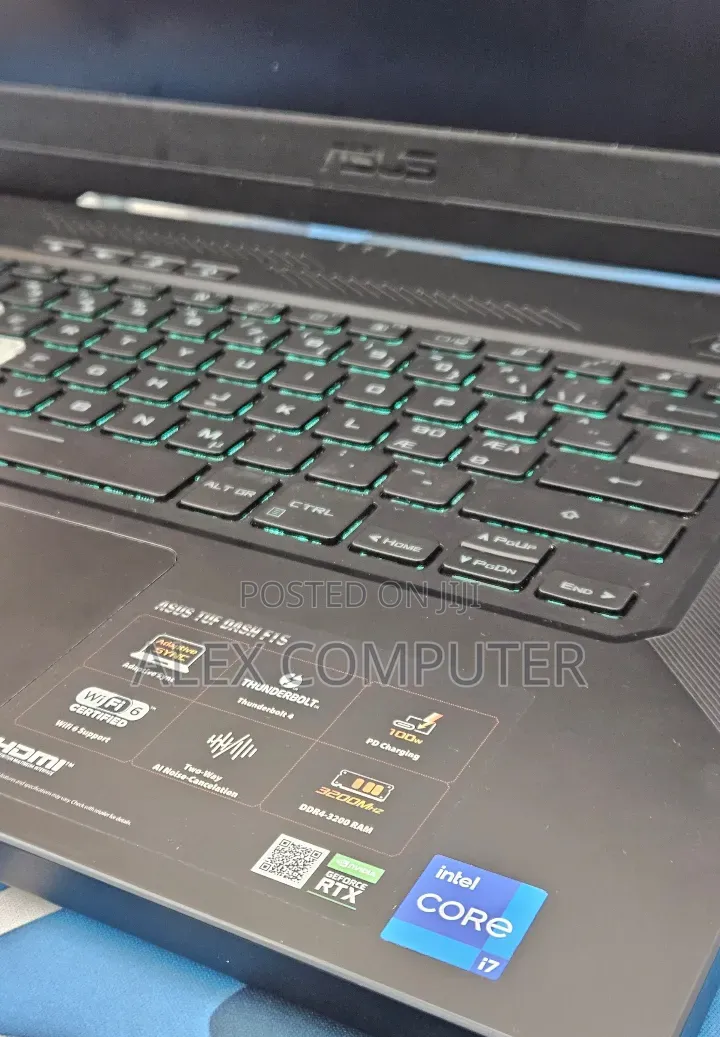 New Laptop Asus TUF Dash F15 16GB Intel Core i7 SSD 512GB
