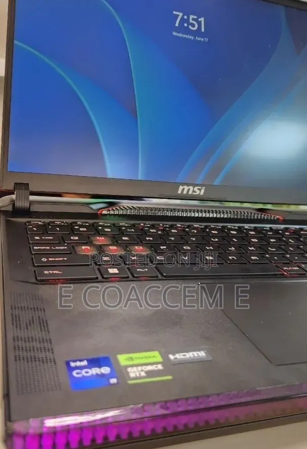 New Laptop MSI 16GB Intel Core i9 SSD 1T