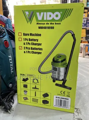 Cordless Vacuum Cleaner 18v 2 PCS Batteries and Other Accessories
