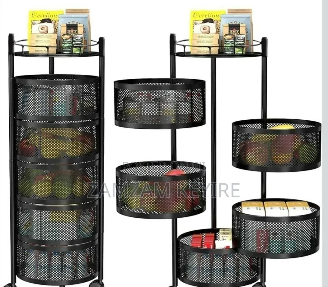 5 Layer Movable Kitchen Storage Rack