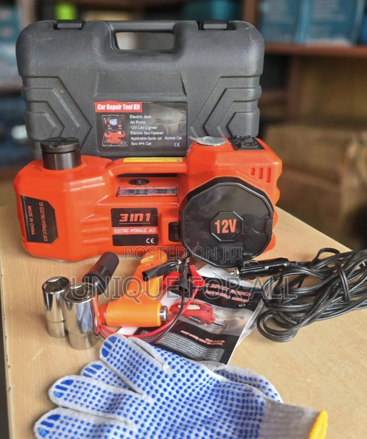 5-Ton 12V Portable Electric Hydraulic Car Jack