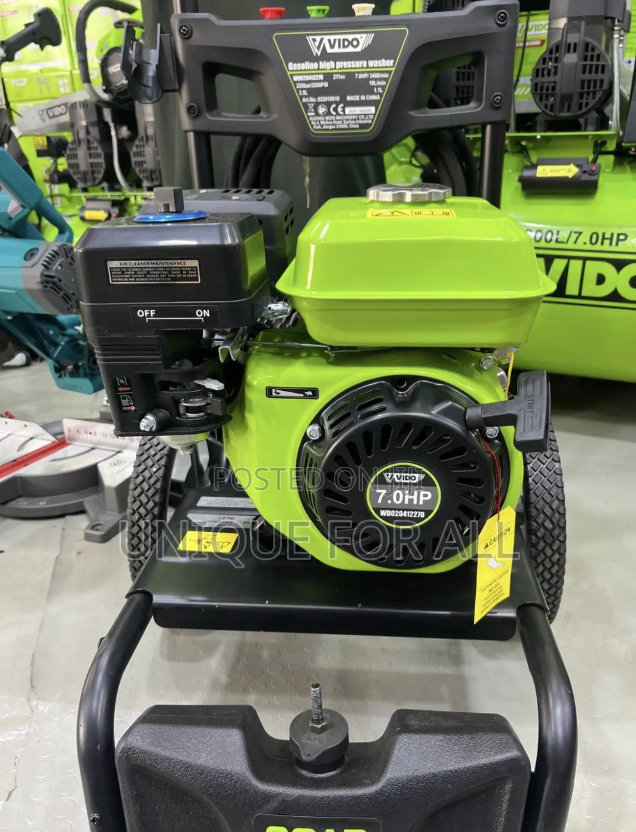 VIDO 7.0HP / 220Bar Gasoline High-Pressure Washer