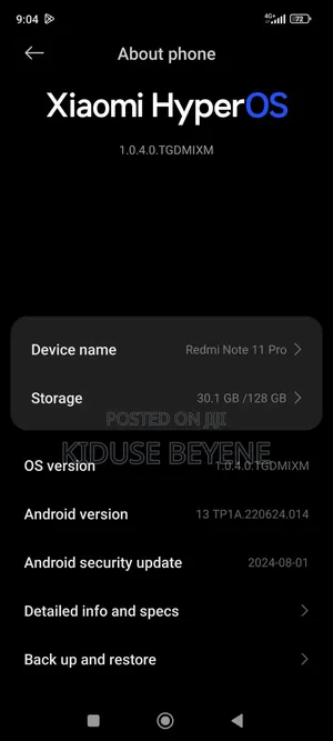 New Mobile Phone 128 GB Black