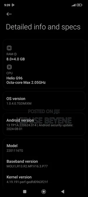 New Mobile Phone 128 GB Black
