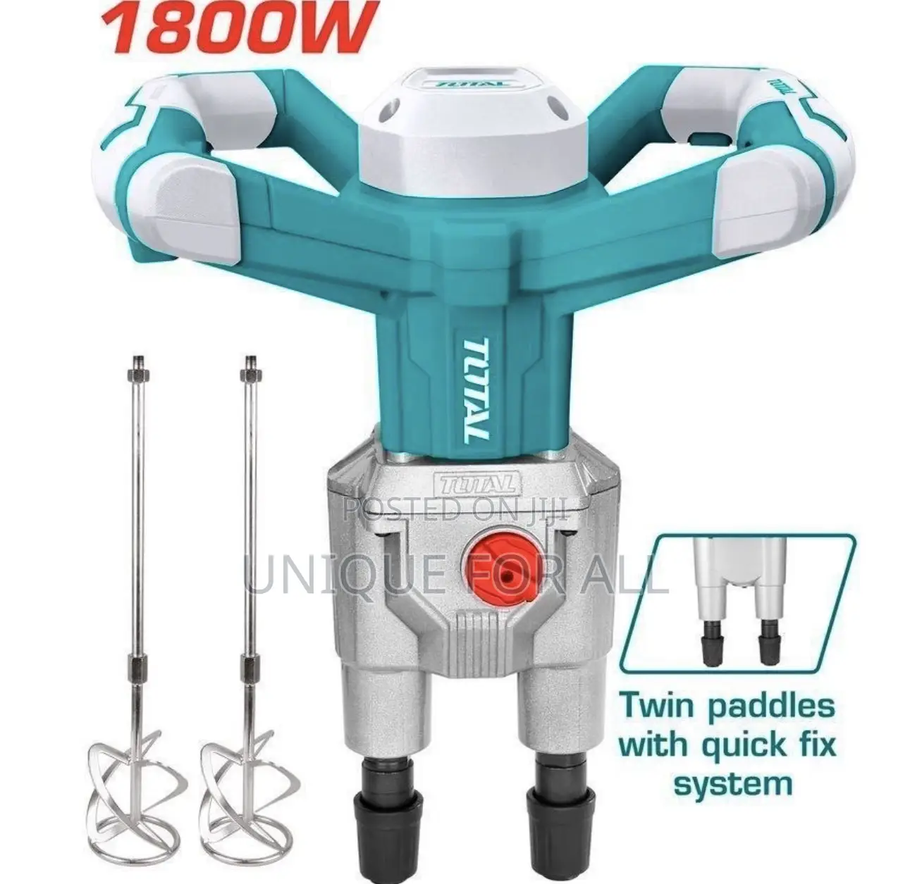 TOTAL 1800W Twin Paddle Electric Mixer