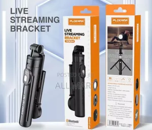 PLOKAMA T7 Pro Podcast Selfie Stick (With LED Light)