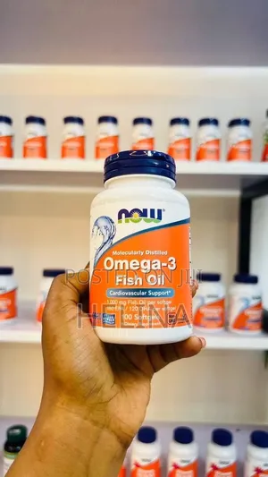 Now Molecularly Distilled Omega-3 Fishoil 1000mg 100 Softgels From USA