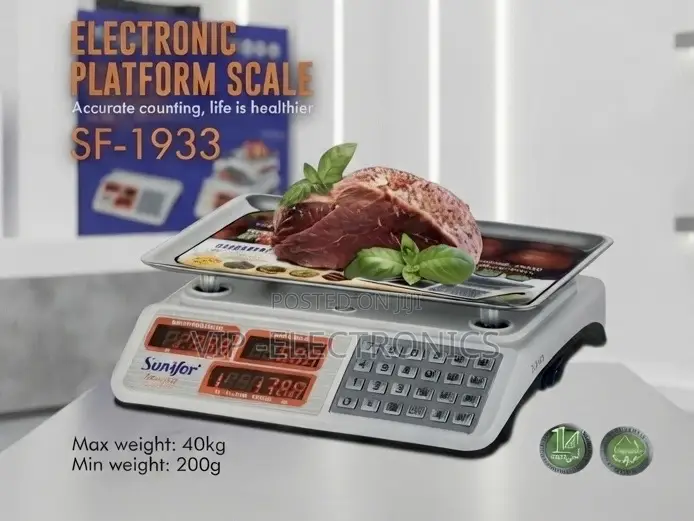 Sonifer Electronic Platform Scale Designed