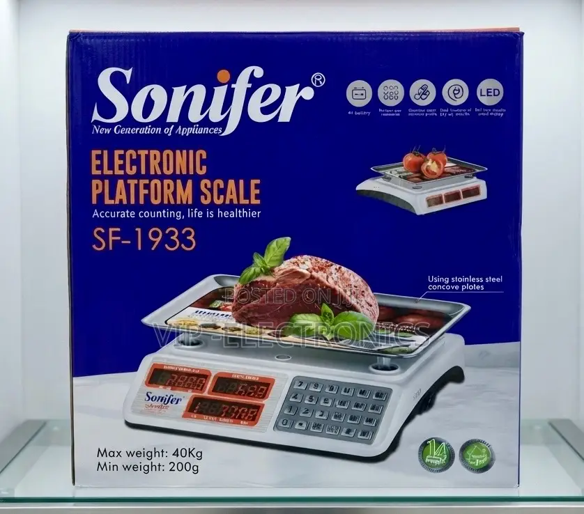 Sonifer Electronic Platform Scale LED Digital