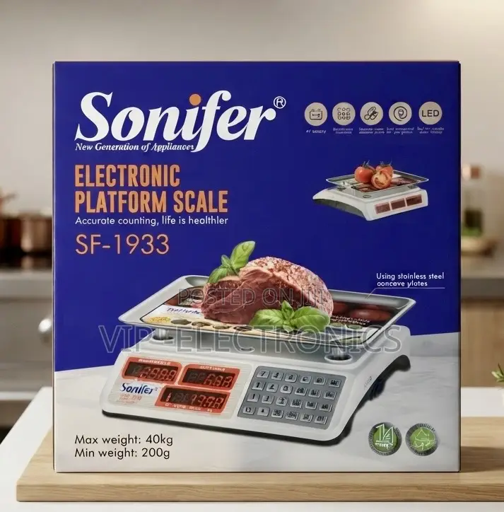 Sonifer Electronic Platform Scale LED Digital