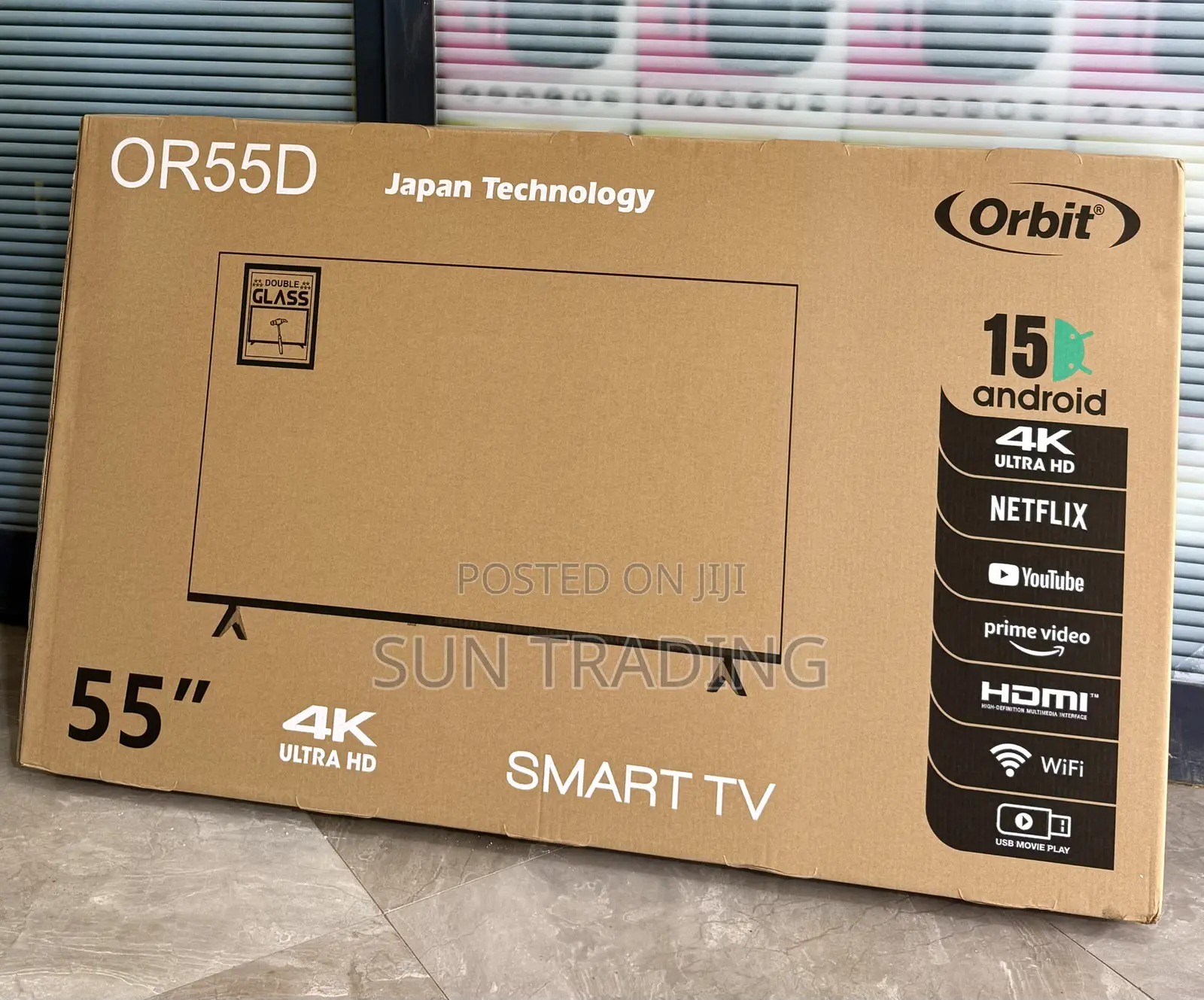 Orbit 55” Smart Double Glass Television - Framless 2026