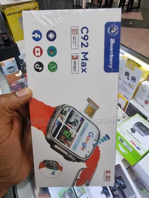 Smartbarry C92 Max 2.2" HD Smart Watch With Dual Camera SIM Card Slot