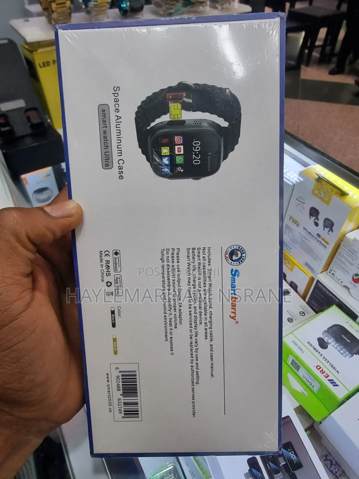 Smartbarry C92 Max 2.2" HD Smart Watch With Dual Camera SIM Card Slot