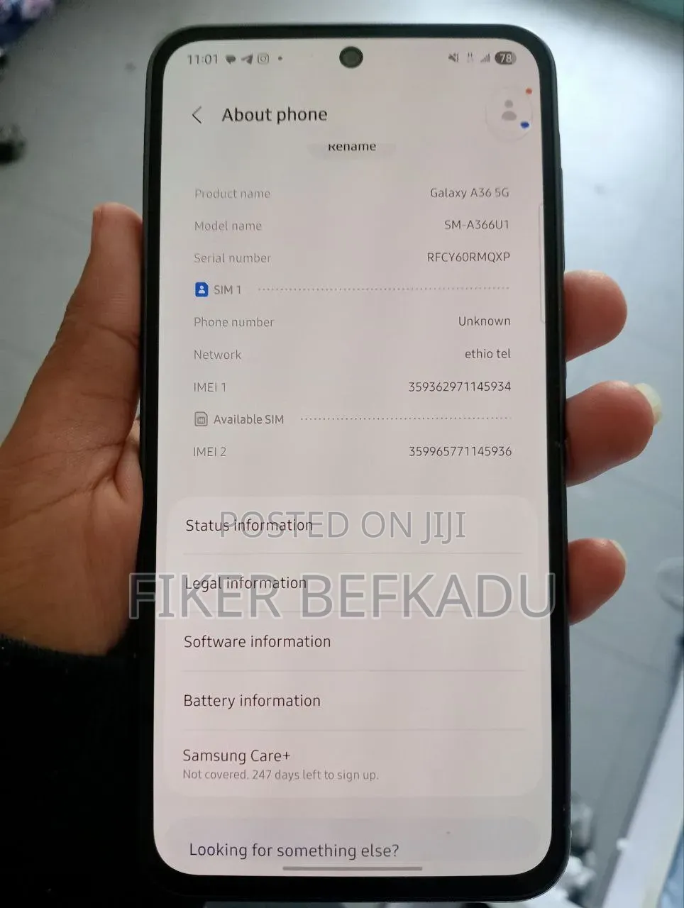 New Samsung Galaxy A36 128 GB White