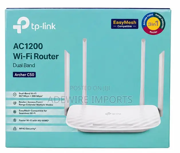 TP-Link Router AC1200 C50 (With Vat)