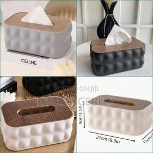 Top Quality Tissue Box With Wooden Lid