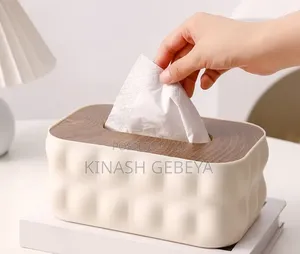 Top Quality Tissue Box With Wooden Lid
