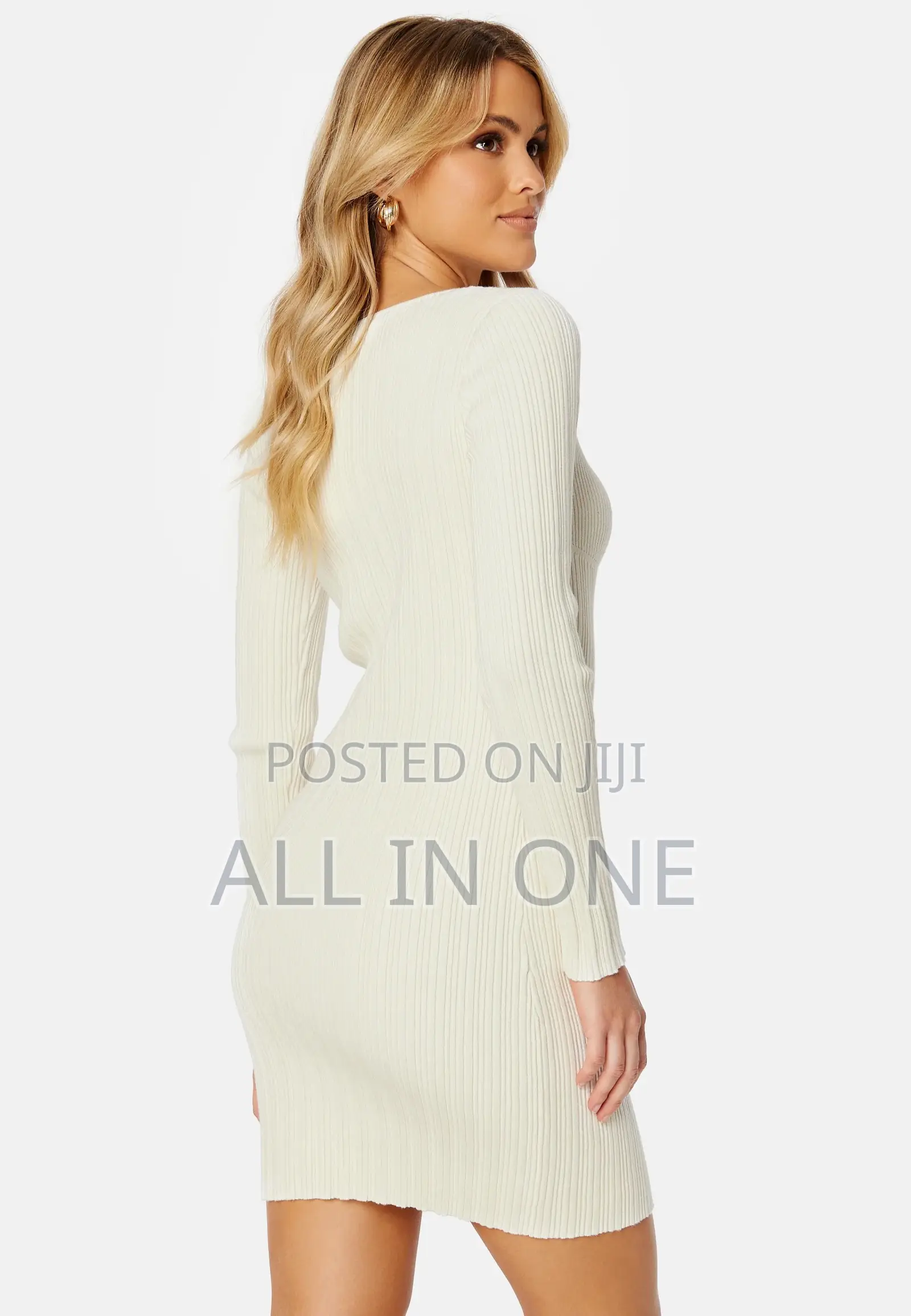 Longleeve White Mini Dress