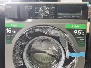 Syinix 8kg Full Automatic Steamer Washing Machine