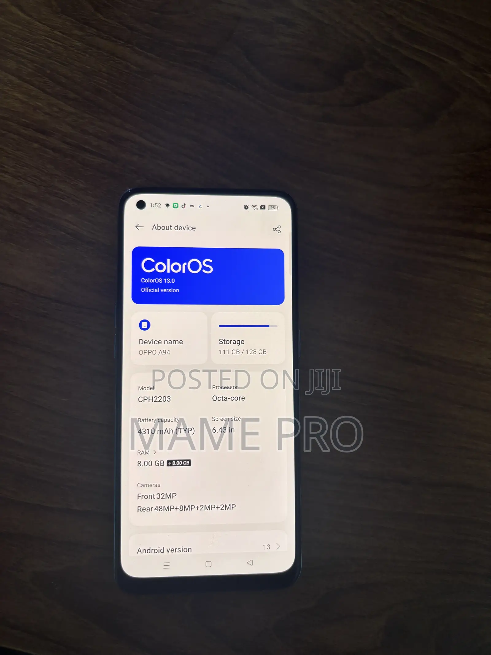 Oppo A94 128 GB Black
